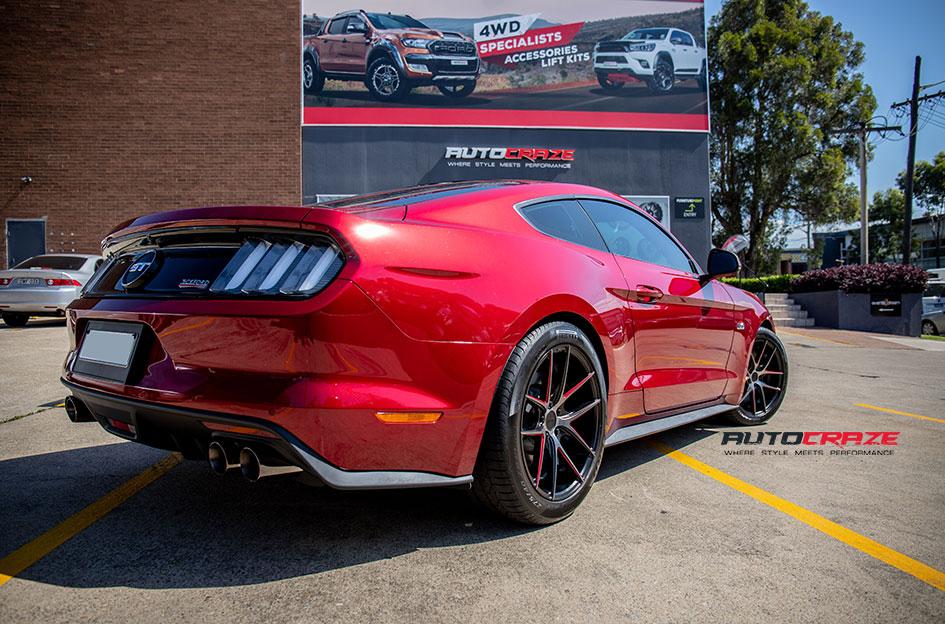 FORD MUSTANG TARGA BLACK MACHINED FACE